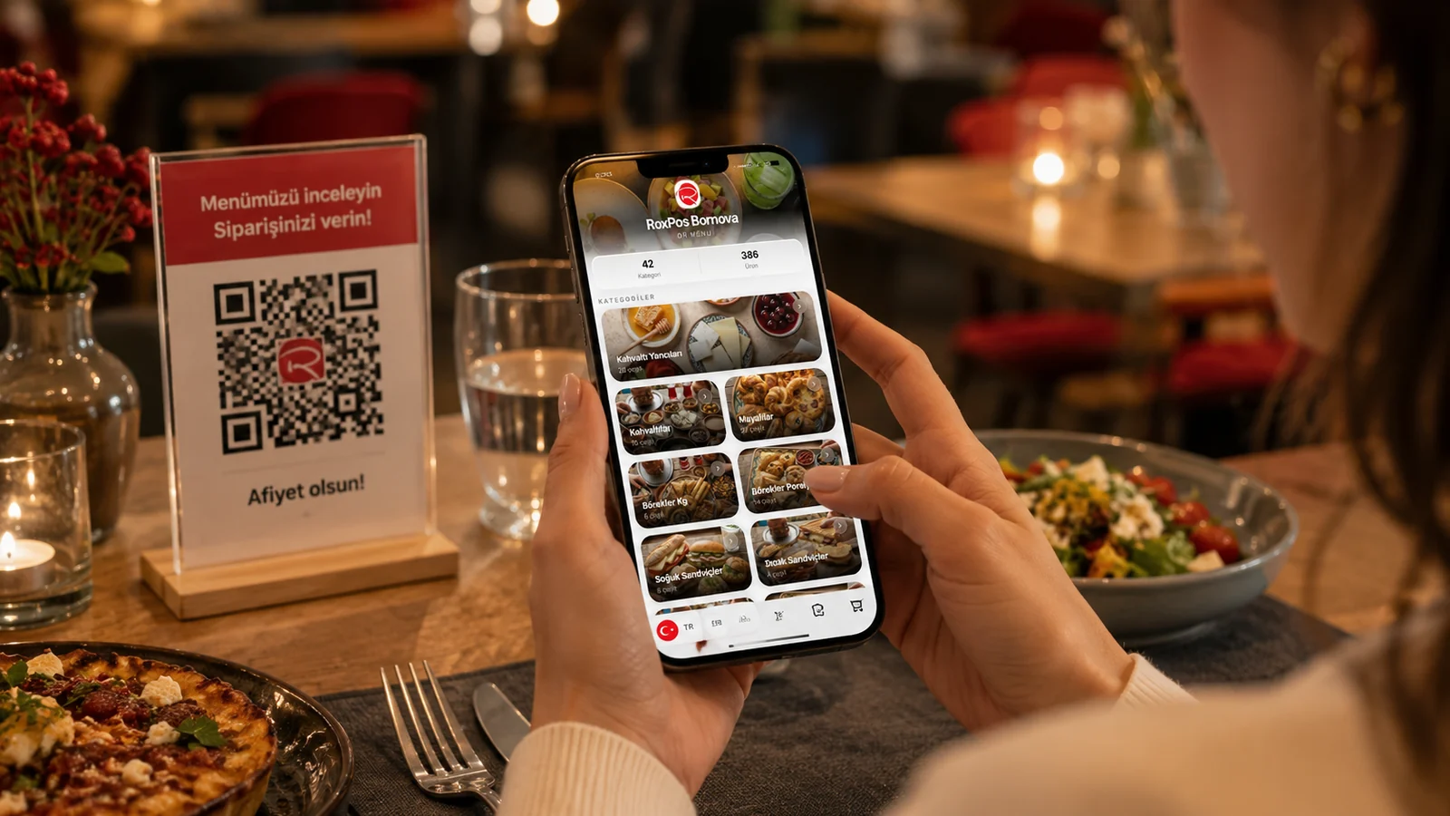 Temassız QR sipariş